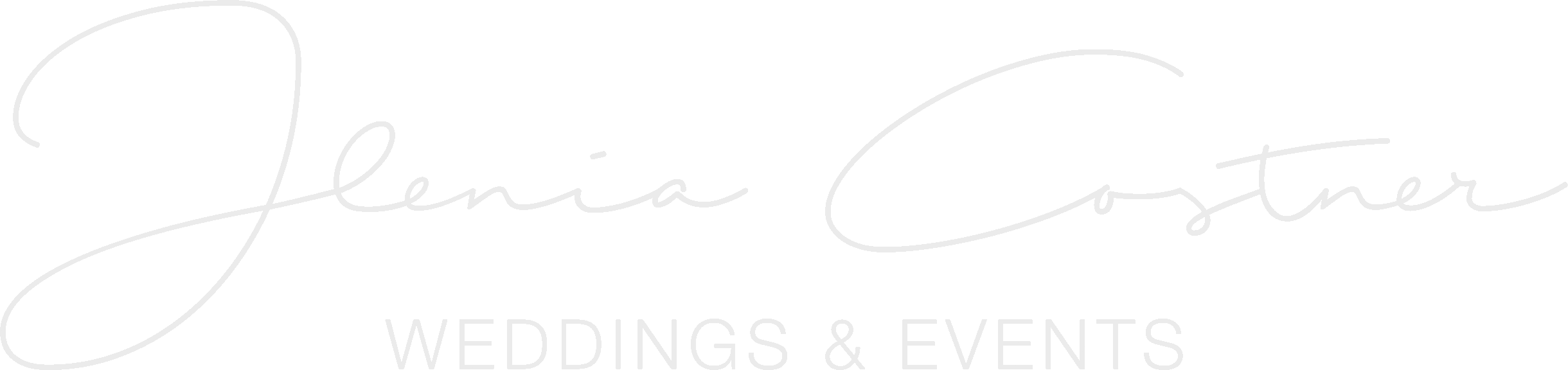 Logo Jlenia Costner Weddings Events graustufen copy